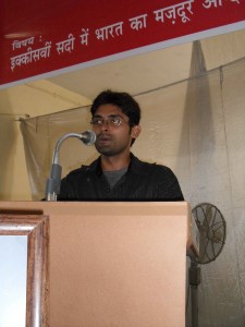Abhinav presenting paper