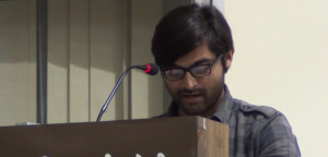 Abhinav presenting his paper